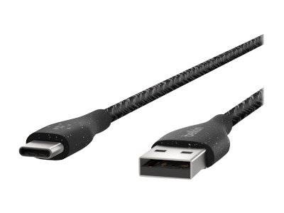 Belkin DuraTek Plus USB-C to USB-A Cable with Strap,4FT,black - F2CU069BT04-BLK