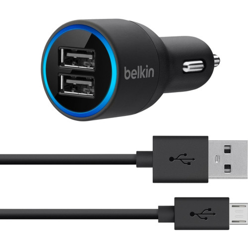Belkin Boost Charge USB-C Car Charger + Cable with Quick Charge 4+. - F7U076BT04-BLK