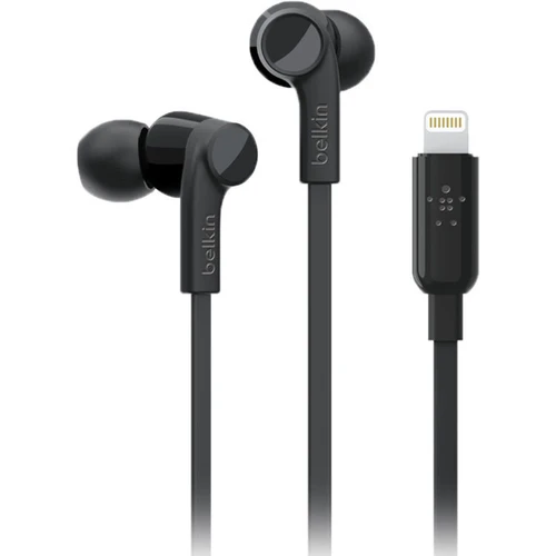 Belkin LTG,IN-EAR HEADPHONES,BETTER,BLACK. Rockstar headphones with Lightning Connector - G3H0001BTBLK