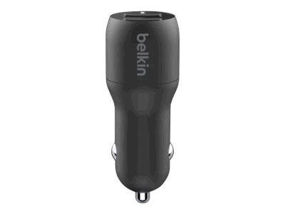 Belkin DUAL USB-A CAR CHARGER 12W X2, BLK - PC0003BTC1