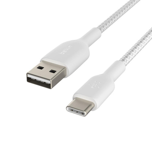 Belkin Braided C-A 0.15M, WHT - PMWH2002BT0M