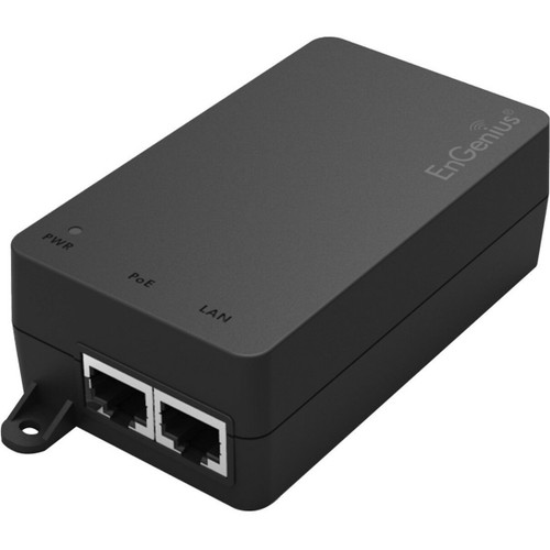 EnGenius EPA5006GAT 802.3at/af-compliant Gigabit Power-over-Ethernet Adapter supports high-speed data plus up to 30 watts of power to compliant network devices to 328-feet away - EPA5006GAT