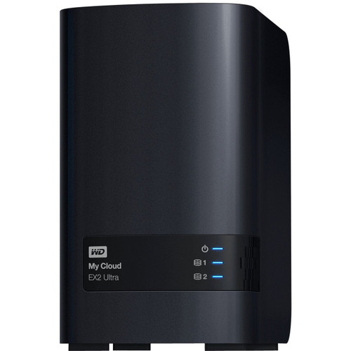 Western Digital 0TB My Cloud Ex2 Ultra 2-Bay NAS, Network Attached Storage, RAID, File Sync, Streaming, Media Server - WDBVBZ0000NCH-NESN