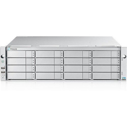 Promise Vess R3600Is 4-Port 1G ISCSI/Nas, DDR 16Gbx2 Single Controllers. 12TBX16 - R3600ISQQS12