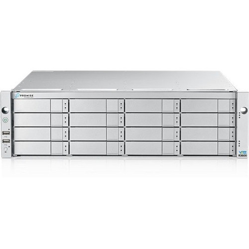 Promise Vess R3600Tid 4-Port 1G + 2-Port 10G Baset ISCSI/Nas, DDR 16Gbx2 Dual Controllers. 6TBX16 - R3600TIDQQS6
