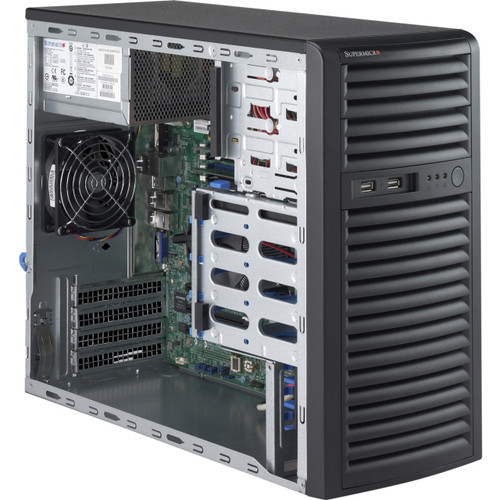 Supermicro Super Server-Intel, Superworkstation (X11Ssl-F, Cse-731I-300B),Hf,RoHS, Black - SYS-5039D-I