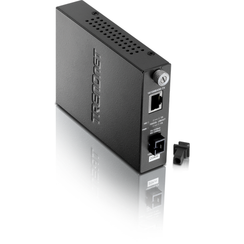 Trendnet 100BASE-TX to 100BASE-FX Dual Wavelength Single Mode Sc Fiber Converter Tx1550 (20Km, 12.4Miles) - TFC-110S20D5