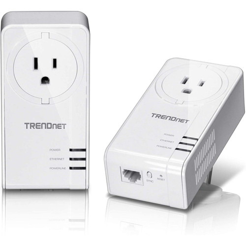 Trendnet Model, comes with two Powerline adapters to create a high-speed Powerline1300 network using your homes existing electrical system - TPL-423E2K