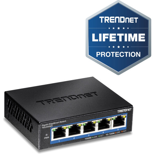 Trendnet 5-Port Gigabit Edgesmart Switch - TEG-S50ES