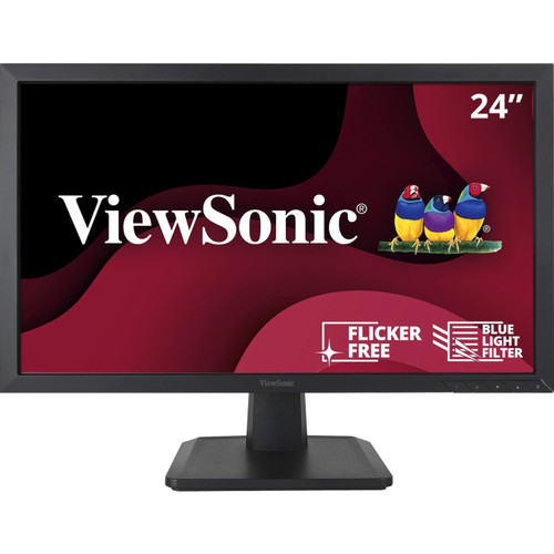 ViewSonic 24 inch (23.6 inch viewable) Full HD Monitor with SuperClear MVA Panel Technology.Versatile Connectivity and Enhanced Viewing Comfort. - VA2452SM