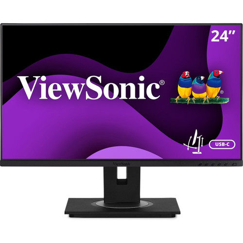 ViewSonic 24IN Ergonomic 1080p IPS Docking Monitor with USB-C 90W PD and RJ45 - VG2456A