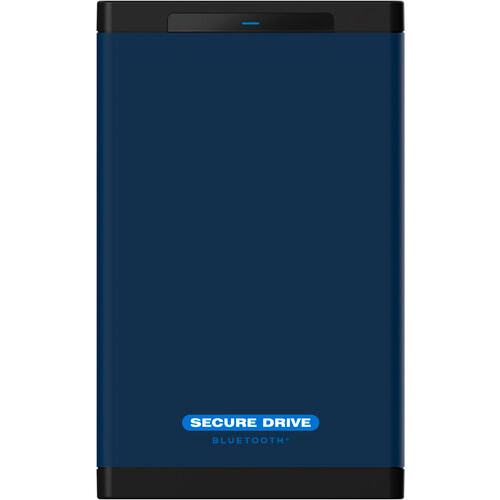 Scuredata Securedrive Bt (2Tb) Fips 140-2 Level 3 Validated 256-Bit Hardware Encrypted External Portable Hard Drive USB 3.0 - Secure Wireless Unlock Via Mobile App - SD-BT-12-BU2000GB