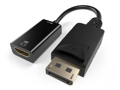 Unirise DisplayPort - HDMI Active Adapter, DisplayPort V1.2 Active Adapter, DisplayPort Male to HDMI Female Active Adapter V1.2, Black DisplayPort to HDMI Adapter is Active to support 4Kx2k @60Hz. HDMI 2.0 spec, DisplayPort v1.2 - DPHDMI-ADPT-ACT