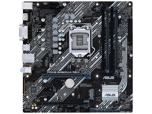 Asus LGA 1200 (Intel 10th Gen) micro ATX motherboard (dual M.2, 1Gb LAN, USB 3.2 Gen 1 ports, HDMI, DisplayPort, 4K@60Hz and Aura Sync RGB),3 Years - PRIME B460M