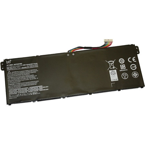BTI Replacement Li-Polymer Internal Notebook Battery for ACER ASPIRE E3-111 E3-112 E3-112M E5-771 E5-771G ES1-111 ES1-111M ES1-131 ES1-311 ES1-331 ES1-511 ES1-512 ES1-5204-cell 15.2V,32 - AC14B8K-BTI