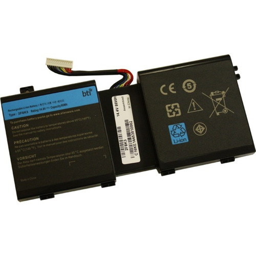 BTI Replacement Laptop Battery for Dell Alienware 18 P19E P19E001 R1 18X M17X M17X-R5 M18X R3 P18E P18E001 ALW17D-1728 ALW17D-1748 ALW17D-1848 ALW17D-1948 ALW17D-2728 ALW1LI-ION Internal - 2F8K3-BTI
