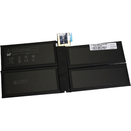 BTI Replacement Laptop Battery for Microsoft Surface PRO 5TH GEN 2017 TABLET, PRO 6 1796 2018 TABLET G3HTA038H, DYNM02 7.5V 6000MAH 45 Whr 4 Cells - G3HTA038H-BTI