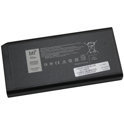 BTI Replacement Laptop Battery for Dell Latitude 14 5404 RUGGED, 14 7404 RUGGED, 5414 RUGGED EXTREME, 7414 RUGGED EXTREME, 5404, 7404, 5414, 7414, 451-BBWK, 4XKN5, 453-BBBD, XRJDF, CJ2K1, 65 Whr 6 cell, Li-Lon - 451-BBWK-BTI
