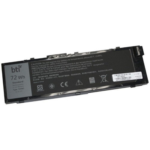BTI Replacement Laptop Battery for Dell Precision 15 7510, 15 7520, M7510, 17 7710, 17 7720, M7710, 451-BBSE, T05W1, 0FNY7, 72 Whr 6 Cell Li-Lon - 451-BBSE-BTI