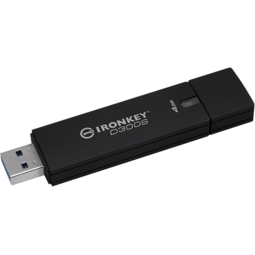Kingston 4GB D300S/D300SM AES 256 XTS Encrypted USB Drive - IKD300S/4GB