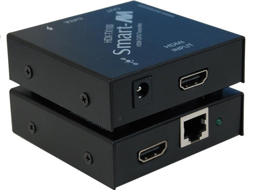 Smartavi HDMI extender over a single CAT6 STP cable with local video output. Includes: HDX-TX100, HDX-RX100 and 2 x (PS5VD2A) - HDX-100S