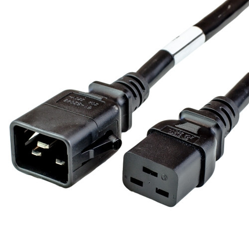 Raritan SecureLock Locking Cable 6/pkg, 3ft 0.9m, red, 14AWG, 1 x IEC C-20, 1 x IEC C-13 - SLC20C13-3FTK1-6PK