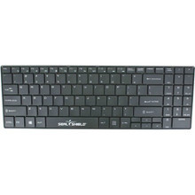 Sealshield Cleanwipe Medical Grade-Waterproof, Antimicrobial, Low Profile Chiclet Style Keyboard With Keyboard Cover, Ansi-Us English-Qwerty, Detachable Black Usb Cable (Black Base, Black Key Caps /W White Lettering) - SSKSV099V2