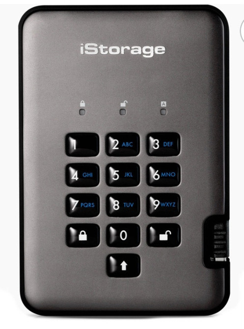 iStorage diskAshur PRO2 SSD 256-bit 4TB - Classified - Graphite - IS-DAP2-256-SSD-4000-C-G