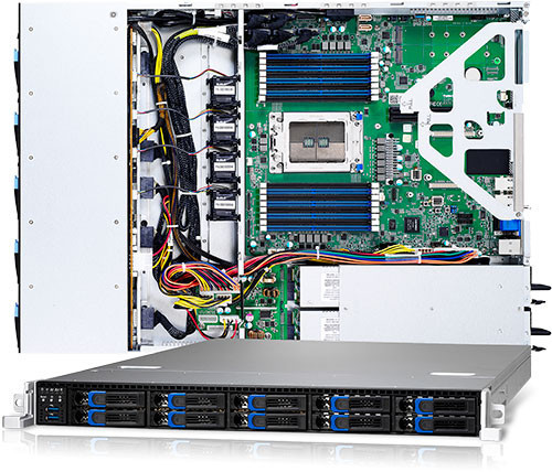 Tyan 1U/16 DIMM Single Socket EPYC Server  - B8026G62FV10HR-LE
