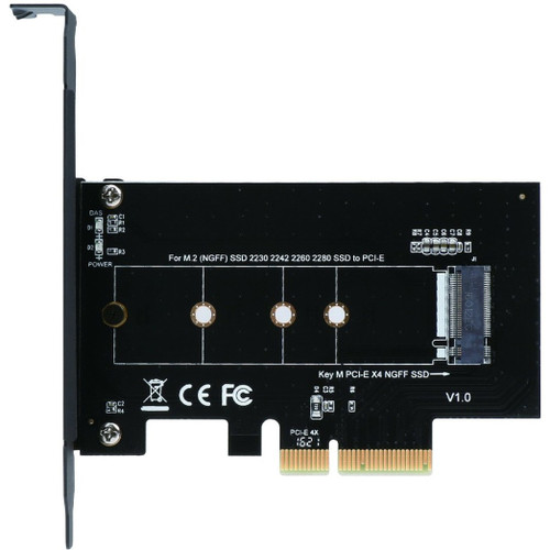 SIIG Adds One M.2 PCIe SSD (M Key, NVMe, Ahci) To Your PCIe Equipped Desktop Computer - SC-M20014-S1