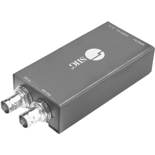 SIIG 3G/Hd/Sd-Sdi To HDMI Mini Converter. Converts Single 3G/Hd/Sd Source Signal Into One HDMI And Local 3G/Hd/Sd-Sdi Outputs Simultaneously - CE-SD0811-S1