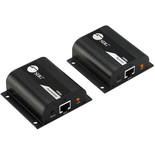 SIIG Economical Full Hd HDMI Extender, Extends HDMI 1080P 60Hz Video Output Via Cat6 Cable Up To 164 (50M), Point To Point Connection, IR Control, Reset Button, Stereo Audio, Metal Housing, Wall Mount Design - CE-H26111-S1