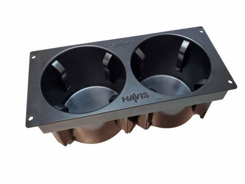 Havis Self-Adjusting Double Cup Holder (Fixed Mount) - CUP2-1004.
