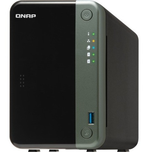 Qnap TS-253D 2-Bay Desktop NAS. Intel Celeron Gemini Lake J4125 quad-core 2.0GHz with 4GB DDR4 RAM, 2 x 2.5GbE, 1 x Pcie Gen2 x2 slot for network/storage expansion. - TS-253D-4G-US
