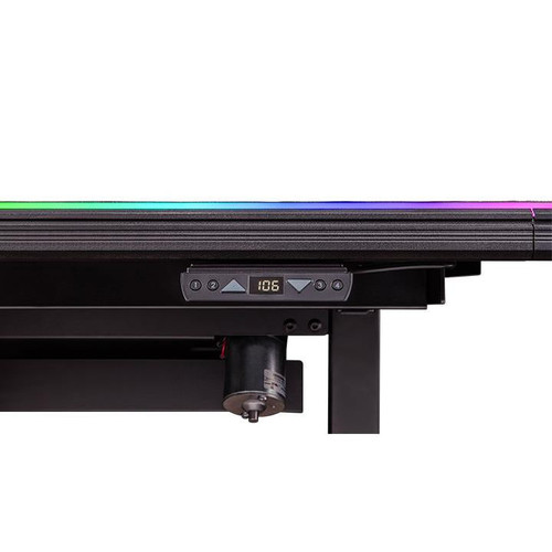 Thermaltake Level 20 Battlestation Rgb Gaming Desk, With Electric Height-Adjustable Gaming Desk And Full Mousepad Surface, Offers Exceptional Functionality. Gamers Can Switch Lighting Effects Via Itake Gaming Engine - GGD-LBS-BKEIRX-01