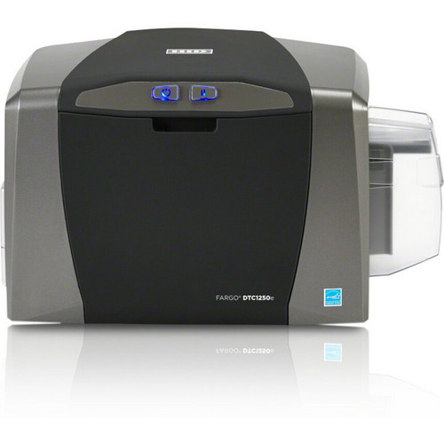 Fargo DTC1250e Dual-Side Base Model + Ethernet with Internal Print Server + ISO Magnetic Stripe Encoder + HID Prox, iCLASS, MIFARE/DESFire, and Contact Smart Card Encoder (Omnikey Cardman 5121 and 5125) - 50126