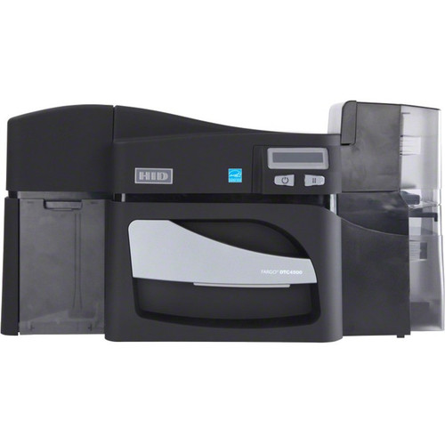 Fargo DTC4500E Dual-Sided Color Id Card Printer with Ethernet and Dual-Sided Laminator and Smart Card Encoder - 55506