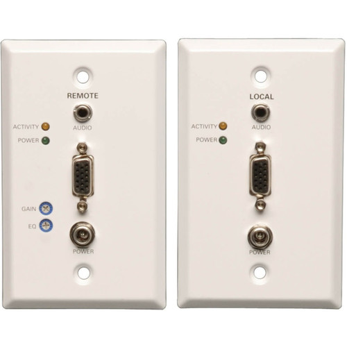 Eaton Tripp Lite VGA W/ Audio Over Cat5 Cat6 Extender Kit, 1920X1440, 1000Ft TAA - B130-101A-2