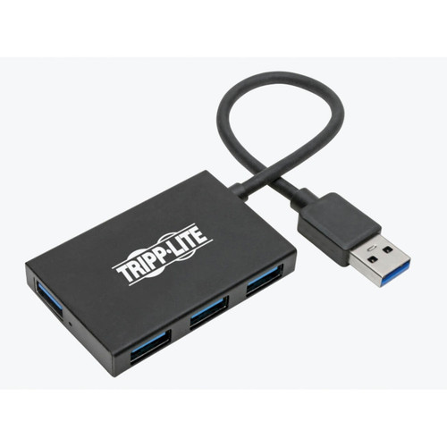 Eaton  Tripp Lite USB 3.0 Hub Superspeed Slim 4 USB-A Ports 5Gbps Compact Aluminum - U360-004-4A-AL