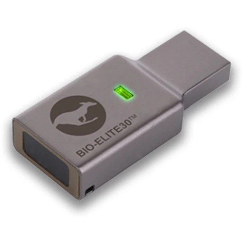 iStorage Kanguru Defender 16GB BioElite30 USB3 AES HW Encrypted Flash Drive with Fingerprint Scanner - KDBE30-16G