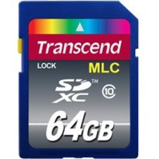 Transcend 64GB Class 10 SDXC - 20 MB/s Read -  20 MB/s Write - TS64GSDXC10M