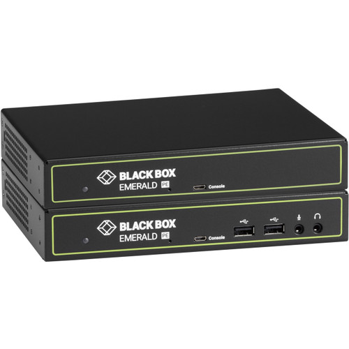 Blackbox KVM Extender Tx/Rx Vm Access - Single-Head PoE Dvi-D V-USB 2.0 Aud - EMD2000PE-K