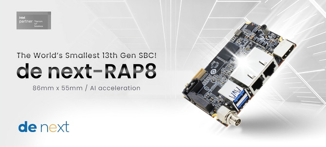 AAEON Launches World’s Smallest 13th Gen Intel Core-Powered SBC – The de next-RAP8