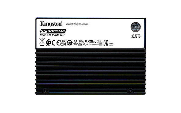 Kingston Launches DC3000ME 30.72TB U.2 NVMe Gen 5 SSD for Data Centers