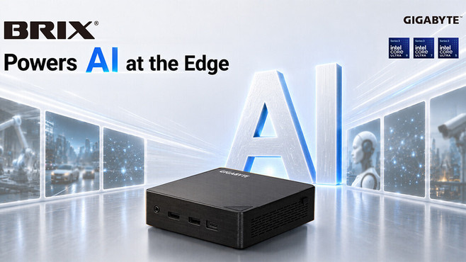 GIGABYTE Unveils Panther Lake-Powered BRIX Mini PC for Enterprise Edge AI