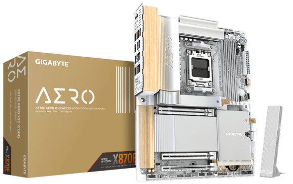 GIGABYTE Introduces the X870E AERO X3D WOOD Motherboard — Where Performance Meets Natural Design