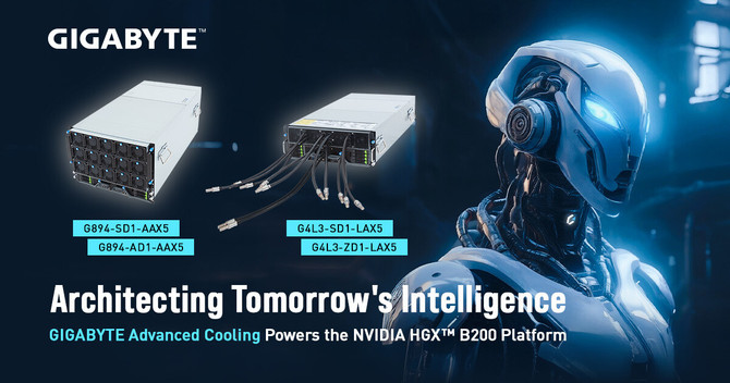 Giga Computing Launches Powerful New GIGABYTE AI Servers with NVIDIA HGX B200, Liquid & Air Cooling Options