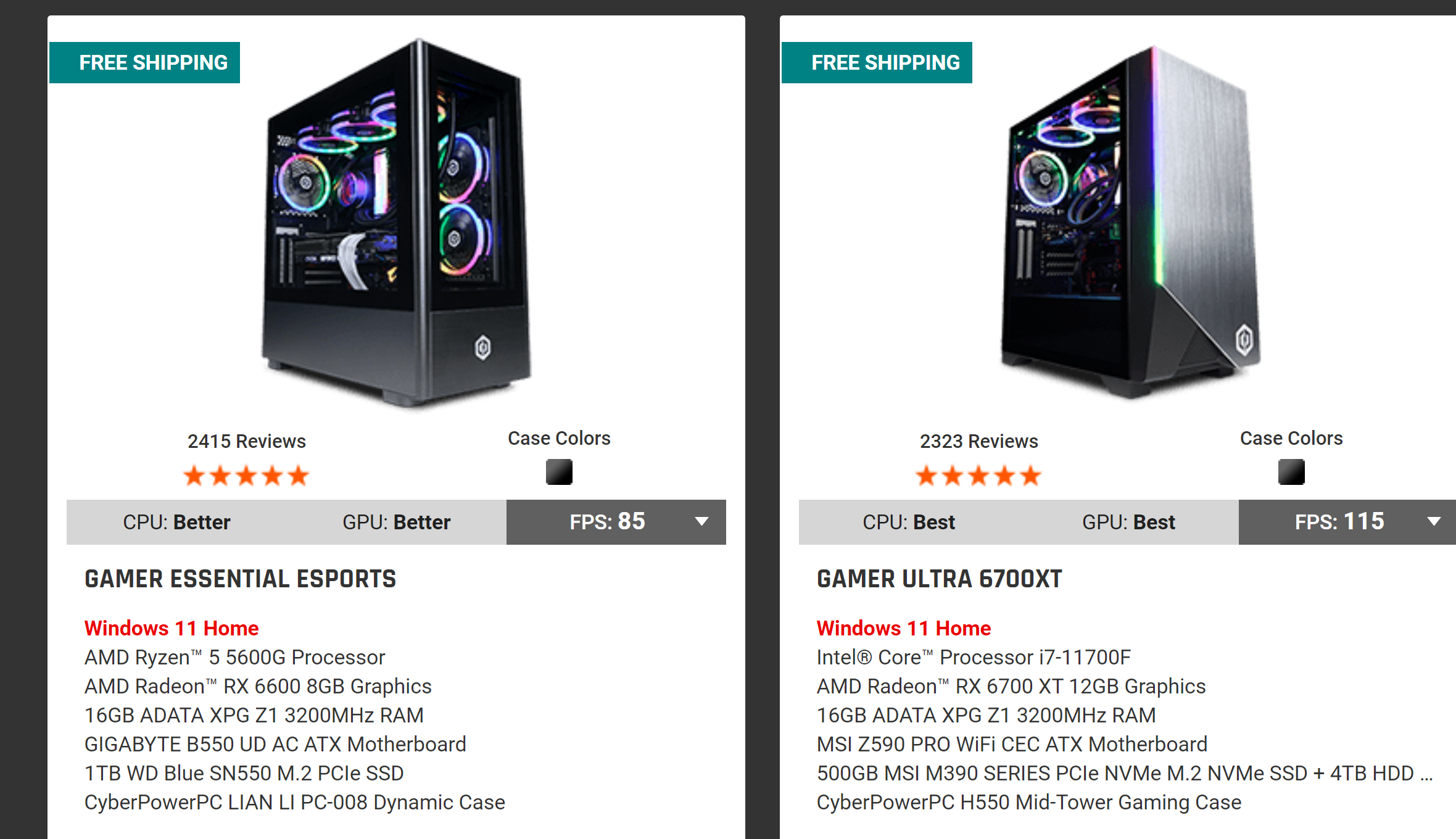 CYBERPOWERPC Luxe Gaming PC - Intel Core i9-12900KF, Nvidia RTX