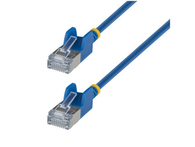 StarTech 10ft Blue Ultra Slim CAT6a Ethernet Cable, Snagless, FTP, Pure ...