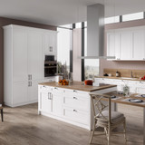 Modern Shaker Style Satin White Flatpack Kitchen Cabinet Door Replacement Australia